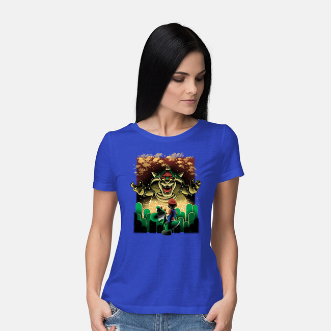 Final Boss Rampage-Womens-Basic-Tee-Astrobot Invention
