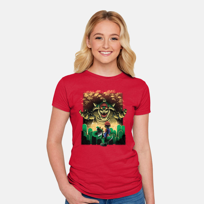 Final Boss Rampage-Womens-Fitted-Tee-Astrobot Invention
