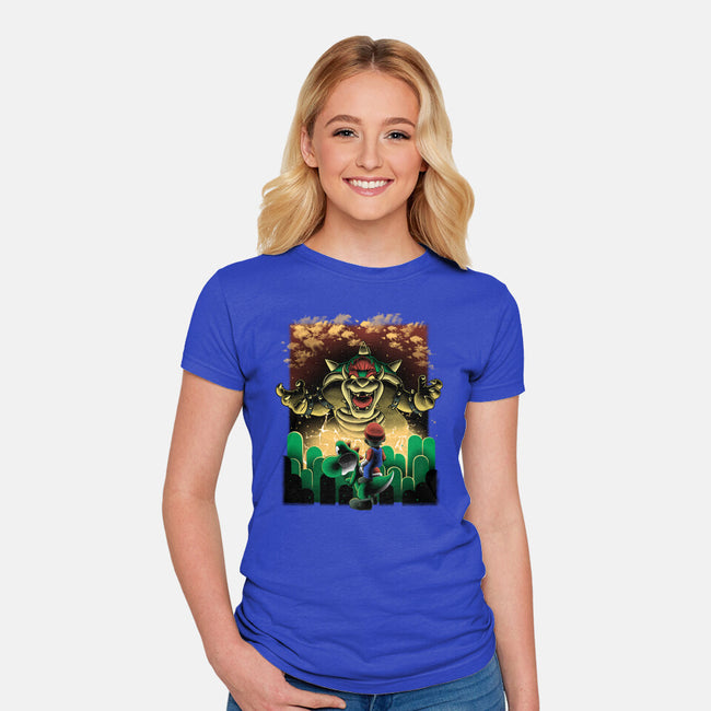 Final Boss Rampage-Womens-Fitted-Tee-Astrobot Invention
