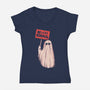 Be Paranormal-Womens-V-Neck-Tee-eduely