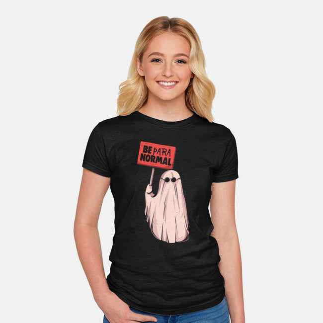 Be Paranormal-Womens-Fitted-Tee-eduely