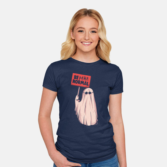 Be Paranormal-Womens-Fitted-Tee-eduely