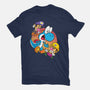 Dino Crysis-Womens-Fitted-Tee-Bernard Gumz