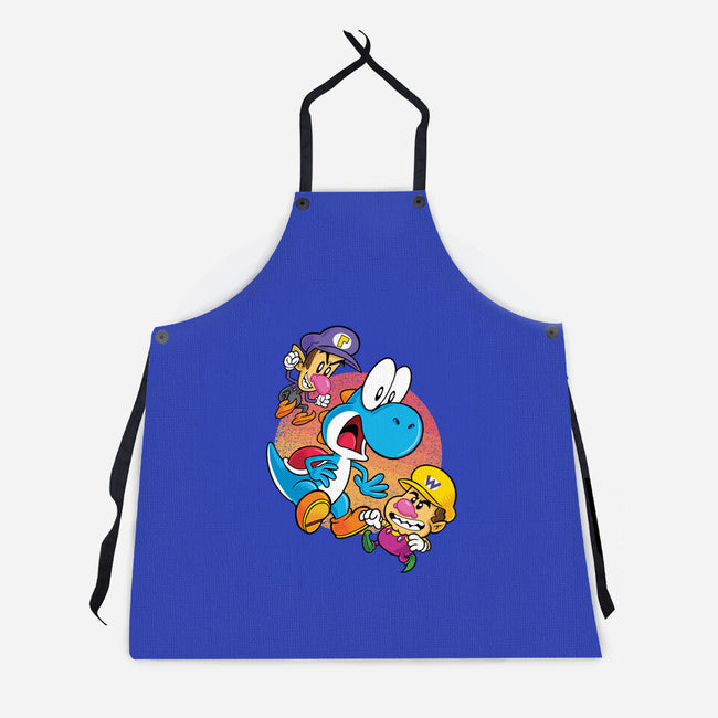 Dino Crysis-Unisex-Kitchen-Apron-Bernard Gumz