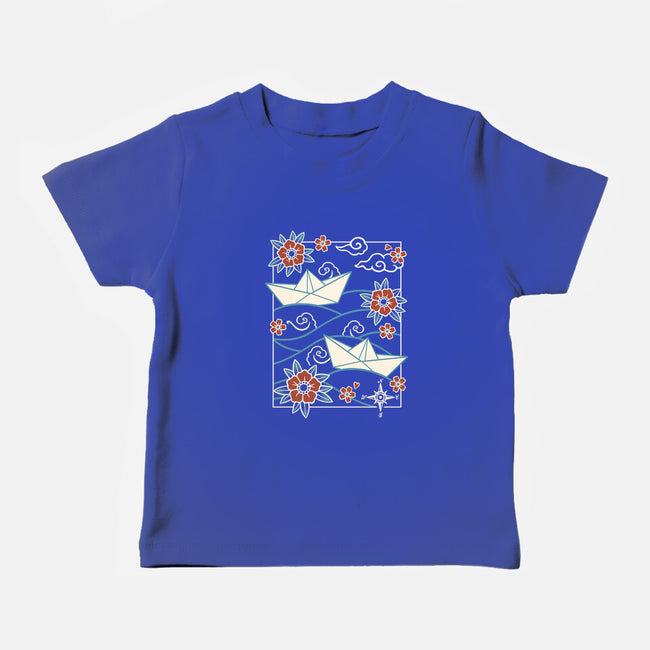 Origami Boat-Baby-Basic-Tee-NemiMakeit