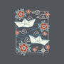 Origami Boat-Unisex-Crew Neck-Sweatshirt-NemiMakeit