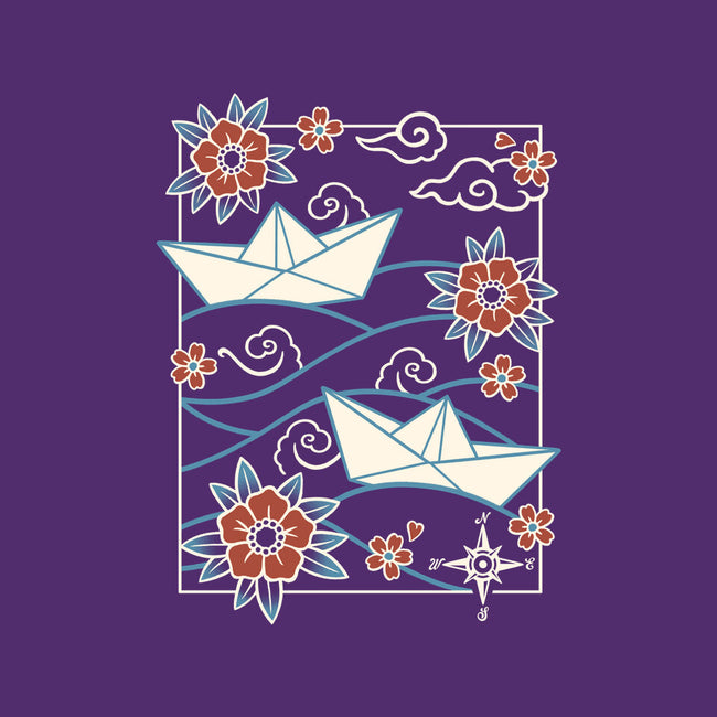 Origami Boat-Womens-Racerback-Tank-NemiMakeit