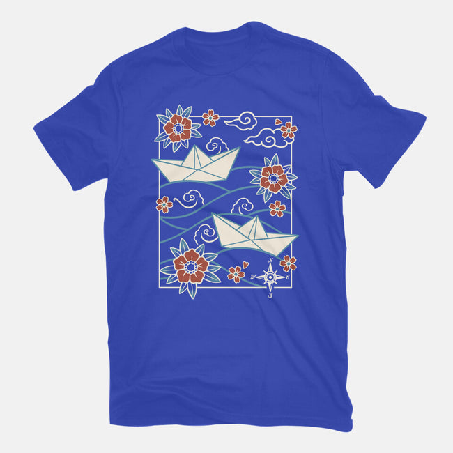 Origami Boat-Womens-Basic-Tee-NemiMakeit