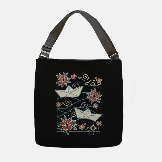 Origami Boat-None-Adjustable Tote-Bag-NemiMakeit
