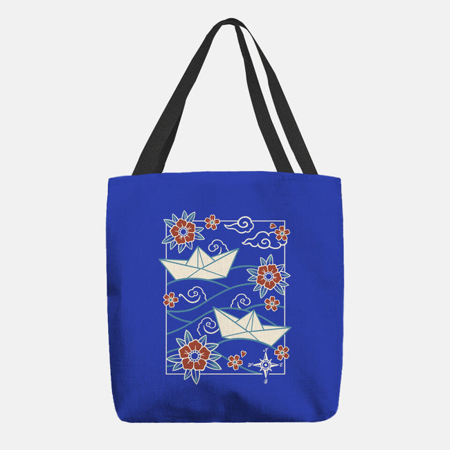 Origami Boat-None-Basic Tote-Bag-NemiMakeit
