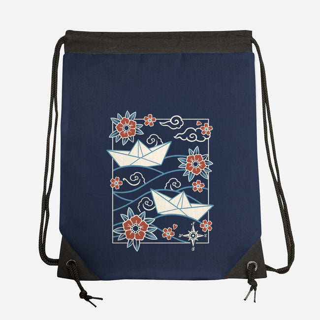 Origami Boat-None-Drawstring-Bag-NemiMakeit