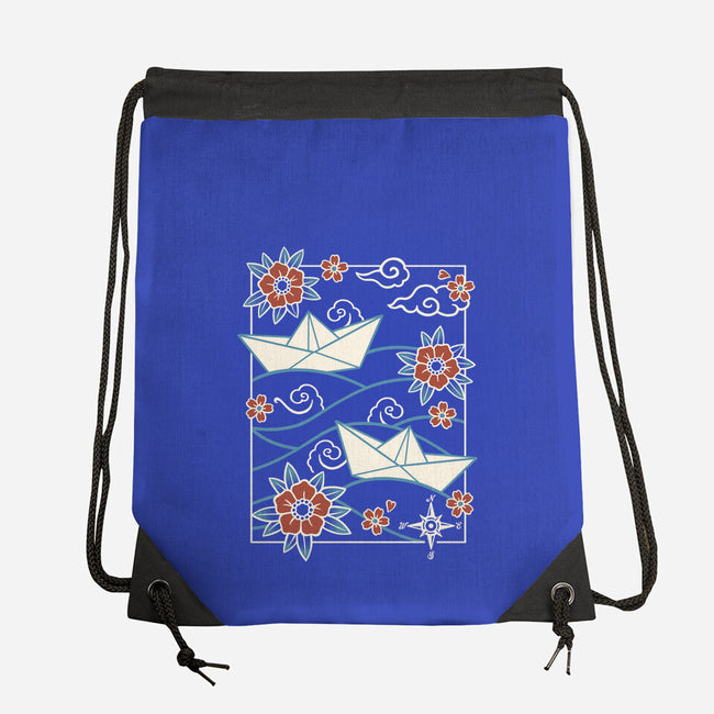 Origami Boat-None-Drawstring-Bag-NemiMakeit