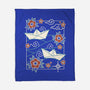 Origami Boat-None-Fleece-Blanket-NemiMakeit
