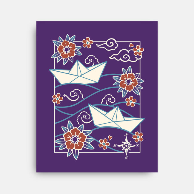 Origami Boat-None-Stretched-Canvas-NemiMakeit