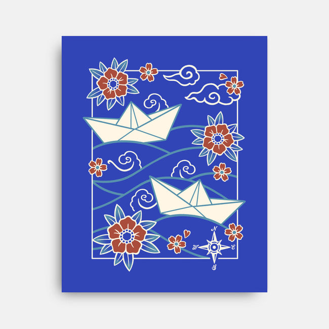 Origami Boat-None-Stretched-Canvas-NemiMakeit