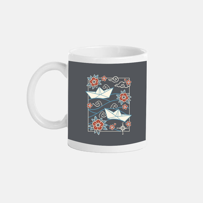 Origami Boat-None-Mug-Drinkware-NemiMakeit