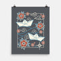 Origami Boat-None-Matte-Poster-NemiMakeit