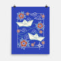 Origami Boat-None-Matte-Poster-NemiMakeit