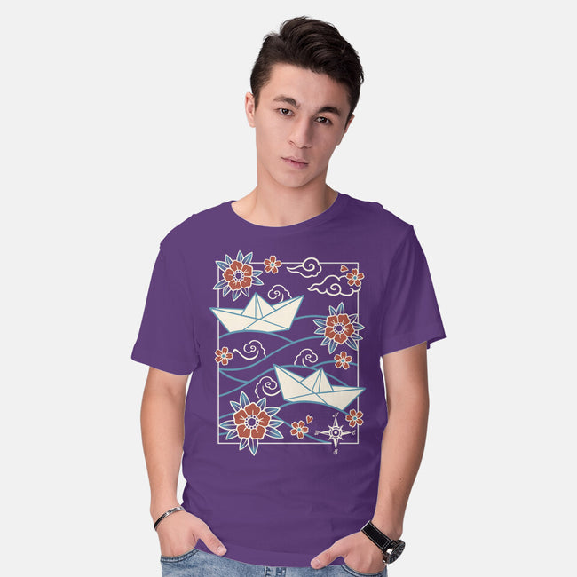 Origami Boat-Mens-Basic-Tee-NemiMakeit