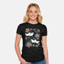 Origami Boat-Womens-Fitted-Tee-NemiMakeit