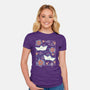 Origami Boat-Womens-Fitted-Tee-NemiMakeit