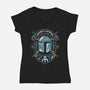 Razor Crest Hunter-Womens-V-Neck-Tee-Arinesart