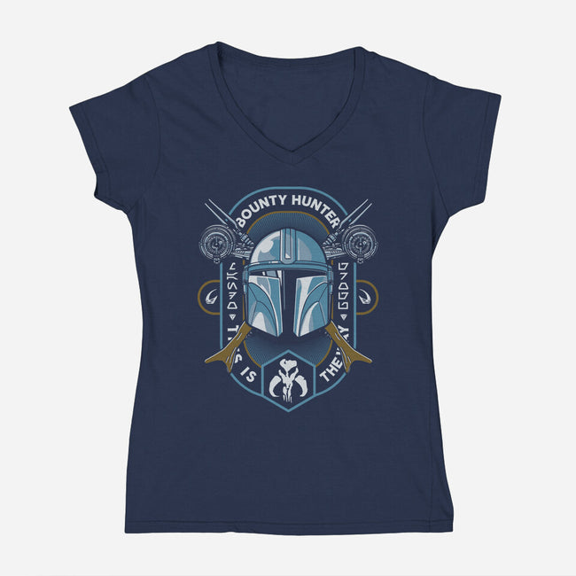 Razor Crest Hunter-Womens-V-Neck-Tee-Arinesart