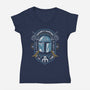 Razor Crest Hunter-Womens-V-Neck-Tee-Arinesart