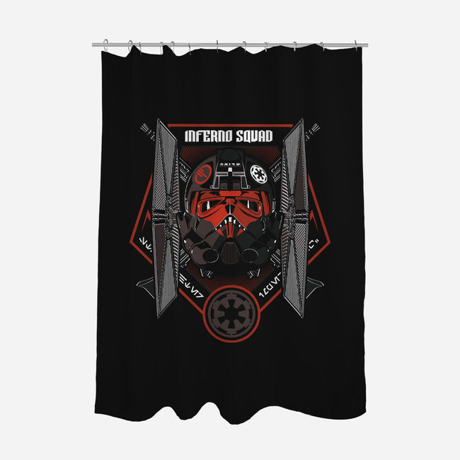 Inferno Squadron-None-Polyester-Shower Curtain-Arinesart