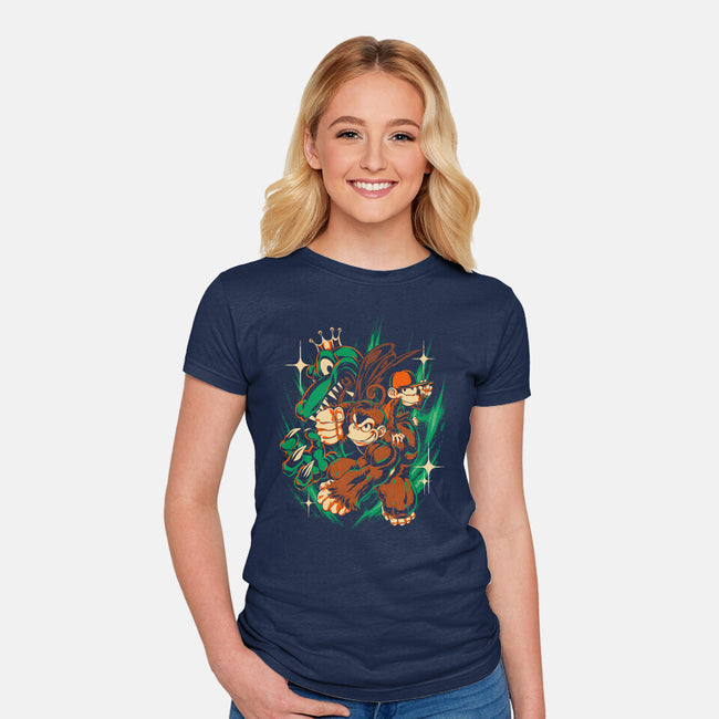 With A Punch Like That-Womens-Fitted-Tee-Estudio Horta