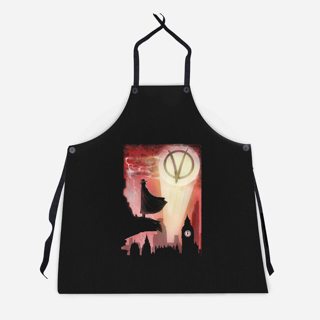 The Anarchy Knight-Unisex-Kitchen-Apron-zascanauta