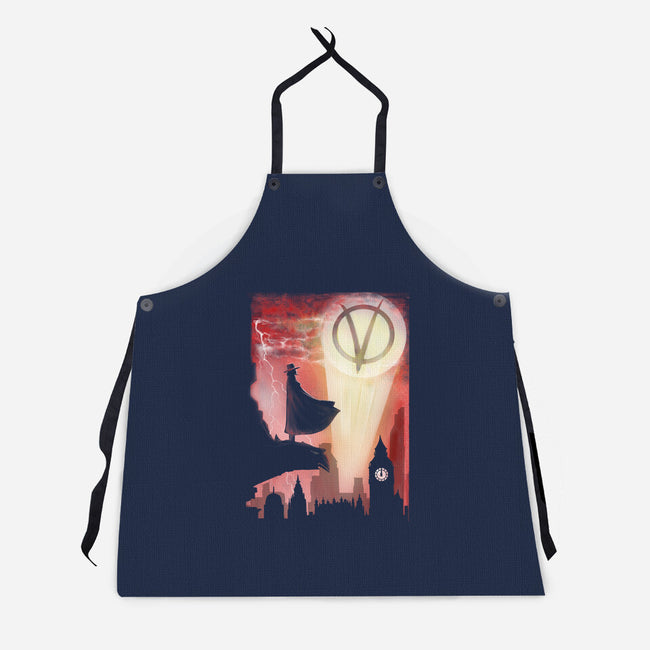 The Anarchy Knight-Unisex-Kitchen-Apron-zascanauta