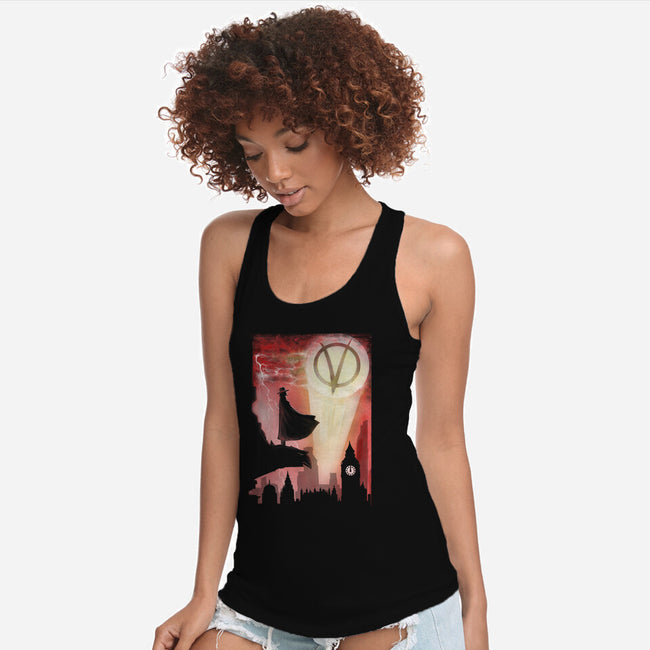 The Anarchy Knight-Womens-Racerback-Tank-zascanauta
