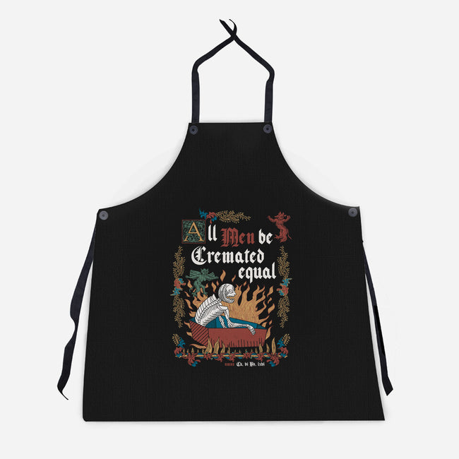 All Men Are Cremated Equal-Unisex-Kitchen-Apron-Nemons