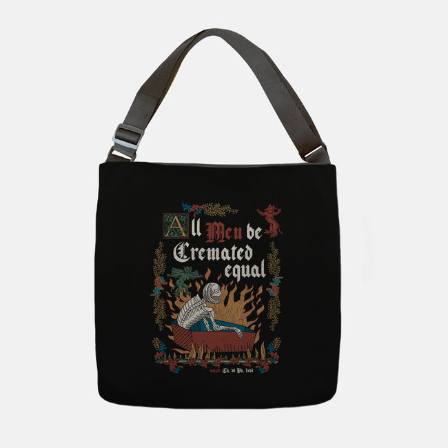 All Men Are Cremated Equal-None-Adjustable Tote-Bag-Nemons