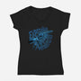 Expensive Petroleum-Womens-V-Neck-Tee-glitchygorilla
