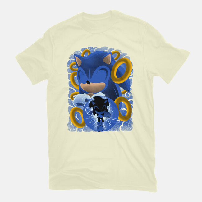 Classic Blue Hedgehog-Mens-Premium-Tee-rmatix