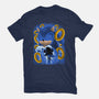 Classic Blue Hedgehog-Womens-Fitted-Tee-rmatix