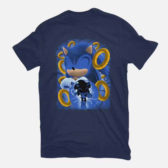 Classic Blue Hedgehog-Youth-Basic-Tee-rmatix