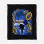 Classic Blue Hedgehog-None-Fleece-Blanket-rmatix