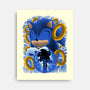 Classic Blue Hedgehog-None-Stretched-Canvas-rmatix