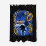 Classic Blue Hedgehog-None-Polyester-Shower Curtain-rmatix