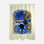 Classic Blue Hedgehog-None-Polyester-Shower Curtain-rmatix