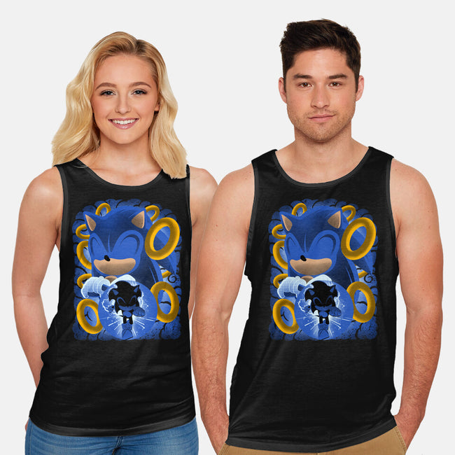 Classic Blue Hedgehog-Unisex-Basic-Tank-rmatix