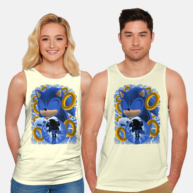 Classic Blue Hedgehog-Unisex-Basic-Tank-rmatix
