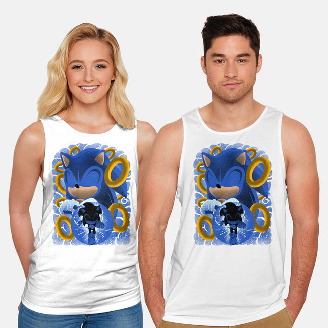 Classic Blue Hedgehog-Unisex-Basic-Tank-rmatix