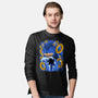 Classic Blue Hedgehog-Mens-Long Sleeved-Tee-rmatix