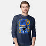 Classic Blue Hedgehog-Mens-Long Sleeved-Tee-rmatix