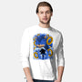 Classic Blue Hedgehog-Mens-Long Sleeved-Tee-rmatix