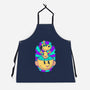 Psychedelic Beagle Kid-Unisex-Kitchen-Apron-Studio Mootant